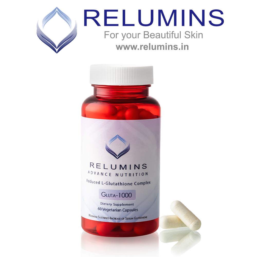 Relumins Gluta 1000 Reduced L Glutathione Skin Whitening Capsules